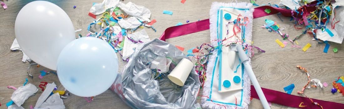 Nettoyage après l'organisation d'un événement en Belgique